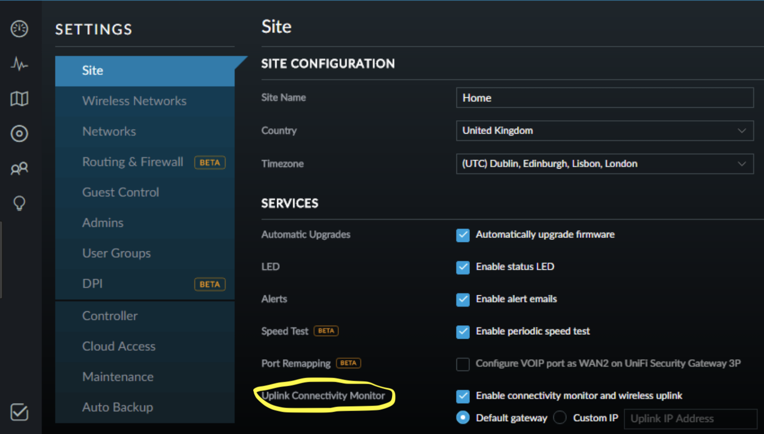 Unifi Access points on a intranet with no gateway : Access Points